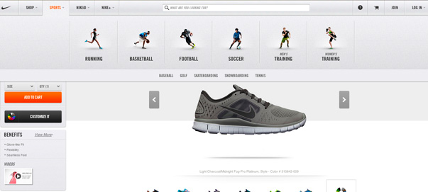 tienda ecommerce nike