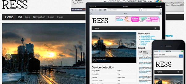 rees responsive web