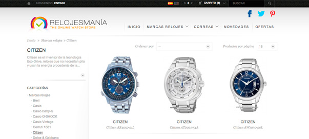 Tienda de la semana: Relojesmania