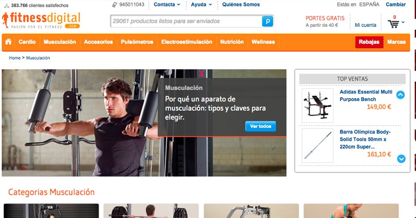 Tienda de la semana Fitness Digital