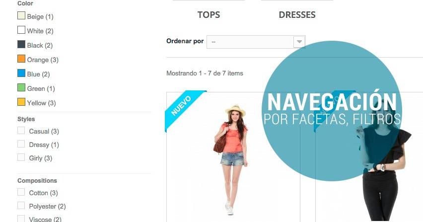 Alternativas a la navegación por facetas de Prestashop