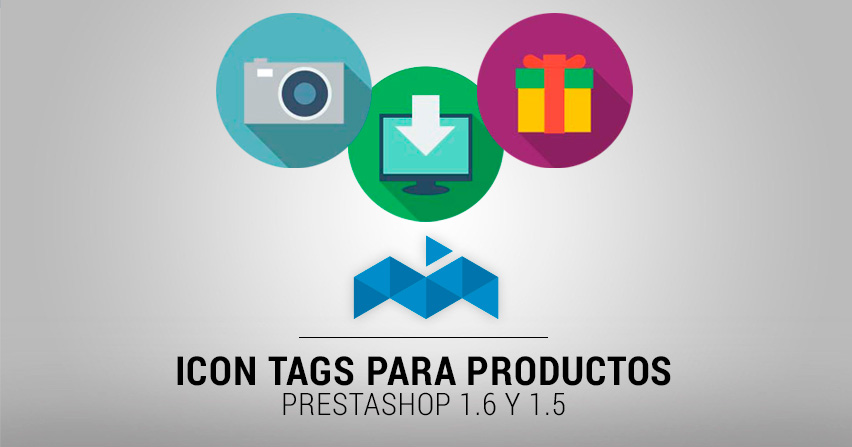 Módulo Prestashop 1.6: Icon tags para productos