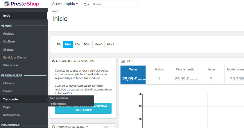 Cómo añadir nuevos transportistas en Prestashop 1.7