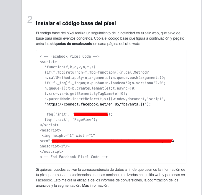 Pixel de Facebook